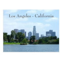 Carte postale du centre de vue de Los Angeles !
