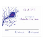Carte postale du mariage RSVP