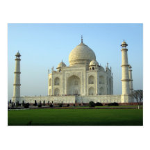 Carte postale du Taj Mahal