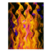 Carte postale - flamme aspirante