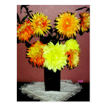 Carte postale Fleur jaune