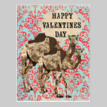 Carte postale fleurie de jour de Valentines de cha cartes postales