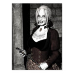 Carte postale gothique de vampire de maîtresse mac