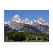 Carte postale grande de parc national de Teton