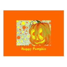 Carte Postale / Happy Pumpkin