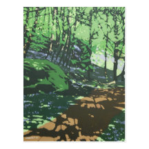 Carte postale illustrée de beaux-arts