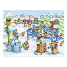 Carte postale "jardin d'hiver "