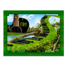 carte postale la nature en musique 自然