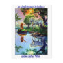 Carte postale mer sirène licorne ombre lumière