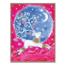 Carte postale mignonne de bonhomme de neige