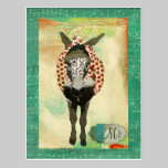 Carte postale musicale de monogramme de Moïse cartes postales