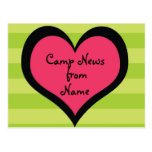 Carte postale personnalisable de camp de fille fra