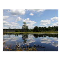 Carte postale - réflexions de lac Muskoka