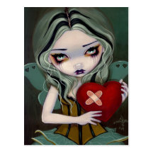 Carte postale "réparant coeur brisé"
