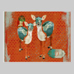 Carte postale rose de grunge de monogramme de hibo cartes postales