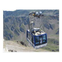 Carte postale téléphérique pic du Midi  cabine
