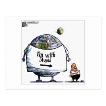 Carte postale - Terrien stupide
