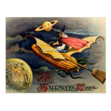 Carte postale vintage de Halloween
