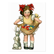 Carte postale vintage de Pâques