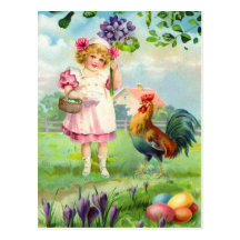 Carte postale vintage de Pâques
