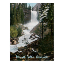Carte postale vintage de Yosemite d'automnes verna