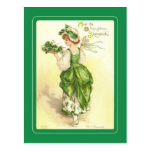 Carte postale vintage du jour de St Patrick