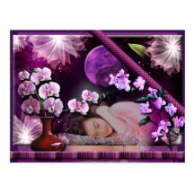 Carte postale violine Japan
