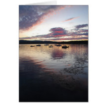 Carte pour notes -2 de lever de soleil d'Acadia