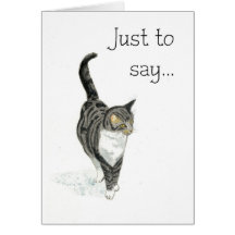 Carte pour notes de chat - juste pour dire…