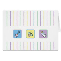 Carte pour notes de Cutietoots - lignes de crayon  cartes