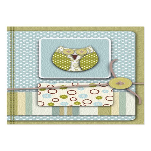 Carte pour notes de Merci de hibou Cartes De Visite Professionnelles