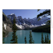 Carte pour notes de moraine de lac