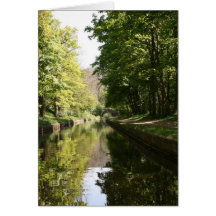 Carte pour notes de vallée de canal de Llangollen