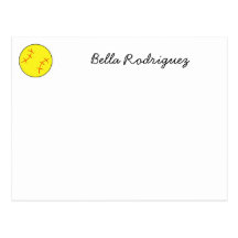 Carte pour notes du base-ball, carte postale, cust