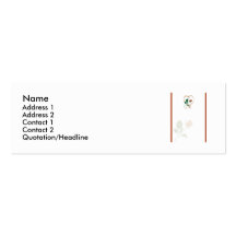 Carte rose de profil modèle de carte de visite