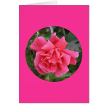 Carte, "rose de rose en cercle" I-1