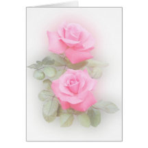 Carte rose de roses