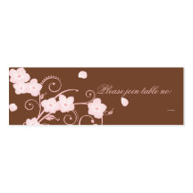 Carte rose d'endroit de Tableau de mariage de fleu Modèles De Cartes De Visite