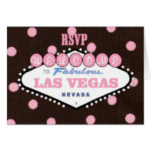 Carte rose du moka RSVP Las Vegas