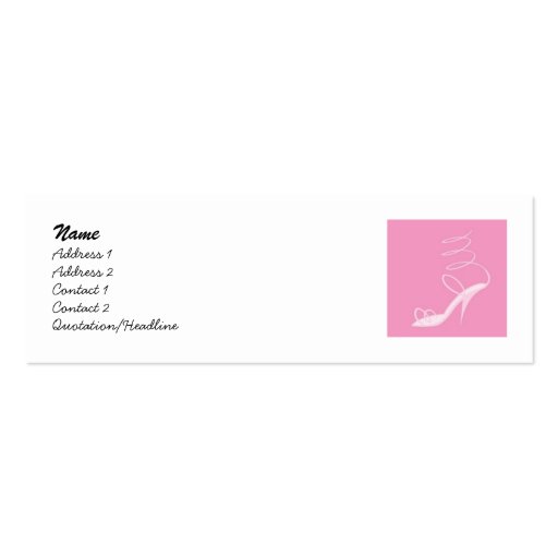 Carte rose tourbillonnante de contact cartes de visite professionnelles