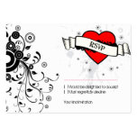 Carte sale du coeur de rock RSVP (rouge) Cartes De Visite Personnelles