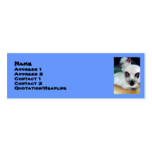 Carte siamoise de profil de chatons modèle de carte de visite