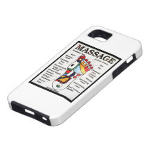 Carte thaïlandaise de réflexothérapie de ~ de mass étui iPhone 5