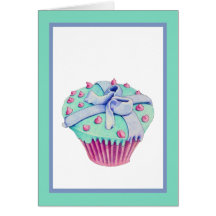 Carte tordue de petit gâteau
