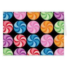 Carte tourbillonnante de sucreries