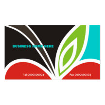Carte-Turquoise des affaires du professeur de coeu Modèle De Carte De Visite