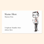 Carte vilaine d'homme d'affaires cartes professionnelles