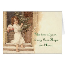 Carte vintage d'ange de Noël