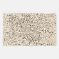 Carte vintage de l'Europe (1800) autocollants