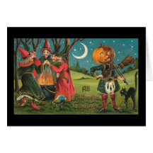 Carte vintage de sorcières
